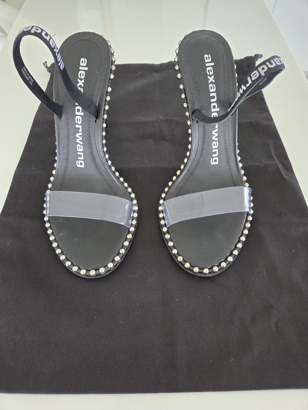 Alexander Wang Stud Nova Strap Sandal, Size 39.5 Excellent Condition